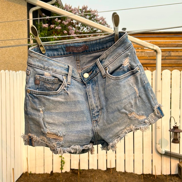 Denim Jean Shorts - Picture 1 of 3